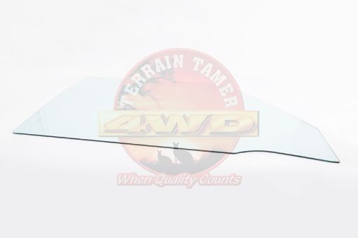 DOOR GLASS FRONT R/H GREEN T=4.0 WITHOUT VENT WINDOW