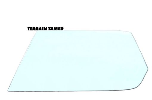 DOOR GLASS FRONT L/H SUITS WITH VENT WINDOW GREEN T=4.0