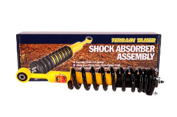 COIL OVER SHOCK ASSY PAIR RAISED 40MM 50-100KG WITH B/BAR