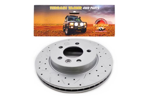 T/T DIMPLED & SLOTTED ROTOR FRONT