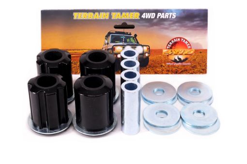 BUSH KIT CONTROL ARM LOWER 4 X BUSH 4 X TUBE 8 X WASHERS