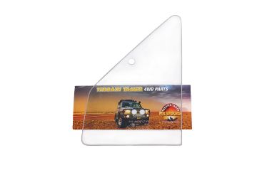 GLASS VENT WINDOW L/H BLUE 4MM THICK