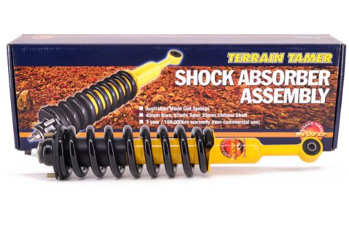 COIL OVER SHOCK ASSY PAIR RAISED 40MM 100KG + WITH STD COIL