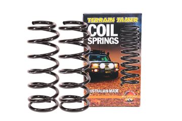 COILS FRONT RAISED 50MM 100KG PLUS SUIT BULL BAR & WINCH LWB