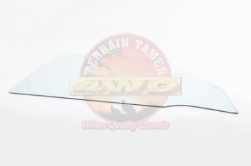 DOOR GLASS FRONT R/H GREEN T=4.0 WITHOUT VENT WINDOW