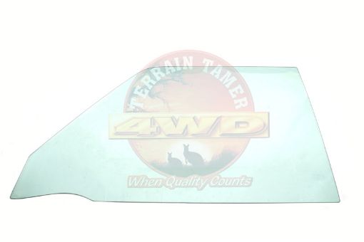 DOOR GLASS FRONT L/H WITHOUT VENT WINDOW GREEN T=4.0