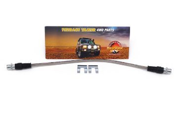 BRAIDED BRAKE HOSE REAR CENTRE R/H +50MM SUITS VSC