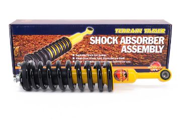 COIL OVER SHOCK ASSY PAIR RAISED 40MM TO 50KG WITH BULL BAR