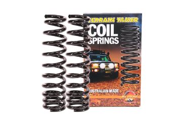 COILS FRONT RAISED 40MM 100KG + W/BULLBAR TAPERED WIRE V8
