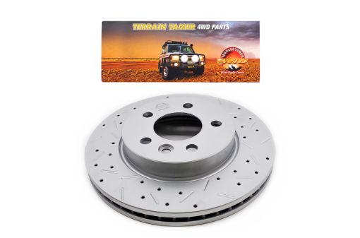 T/T DIMPLED & SLOTTED ROTOR FRONT