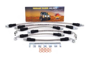 BRAIDED BRAKE HOSE KIT SUIT 2" RAISED SUSPENSION