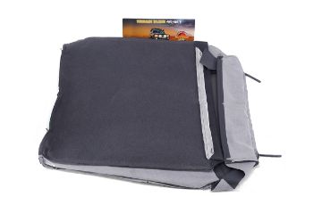 COVER FRONT SEAT BACK L/H SLATE GREY TRIM LHD