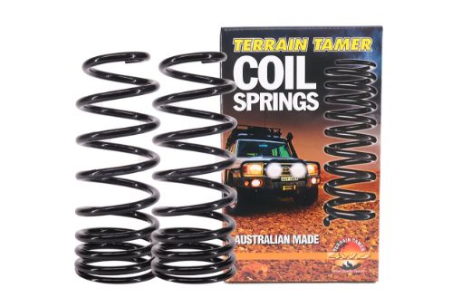 COIL SPRING REAR PAIR RAISED 45-50MM 100-300KG