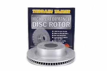T/T SLOTTED & DIMPLED DISC ROTOR FRONT 340MM DIAMETER