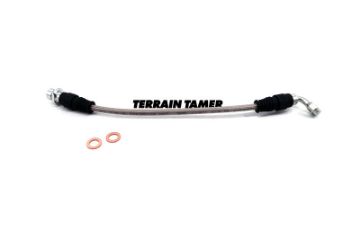 BRAIDED BRAKE HOSE REAR R/H SUITS DISC BRAKE WITH OR W/O ABS