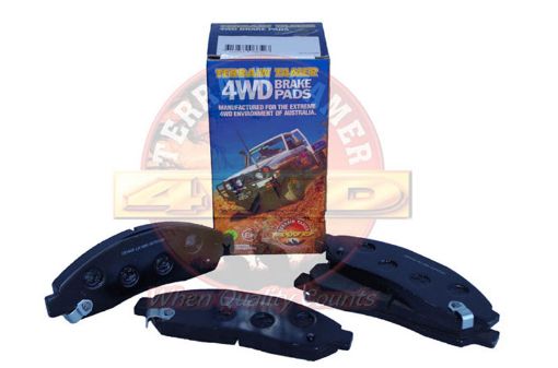 DISC PAD SET FRONT  TERRAIN TAMER 168MM X 54MM 14" WHEELS