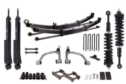 Susp.Kit Inc Fortified Strut Assy Shocks Springs Pins Bushes