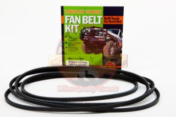 Fan Belt Kit Fan Power Steering & A/C Tb42 4.2L Petrol