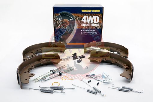 Brake Shoe Kit Rear Includes Shoes Adjusters Springs