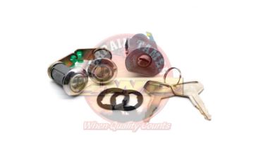 Ignition Barrel & 2 Door Lock Kit Suits With Steering Lock