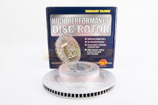T/T Dimpled & Slotted Rotor Frt 354Mm Dia 18&20"Alloy Wheels