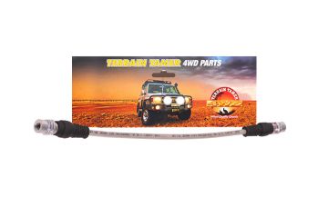 Braided Brake Hose Rear Centre No.2 Plus 60Mm