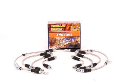 T/T Braided Brake Hose Kit Suit Raised Suspension