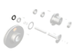 Plate Lock Nut Rear Axle Round Shape