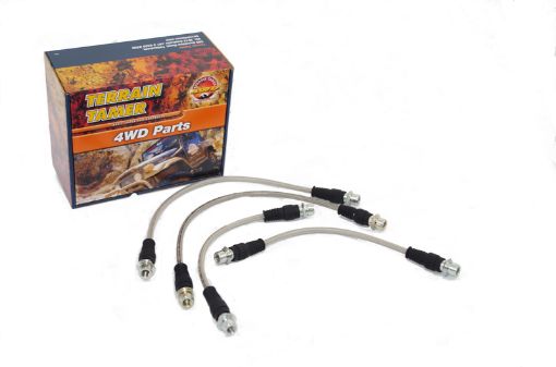 Braided Brake Hose Kit Suit 2" Raised Susp +Vsc