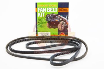 Fan Belt Kit Fan Power Strg & A/C Will Not Suit Fj80 3Fe Eng