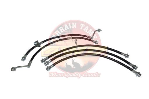 Hose Kit Brake Front And Rear 50Mm Longer Than Original