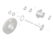 Axle Stud Without Automatic Free Wheeling Hub