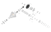C/W & Pinion T=43:11 Ratio 3.90:1
