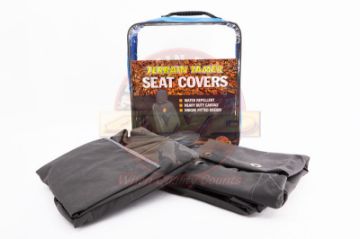 Seat Cover Set Front Driver + Pass Buckets Grey