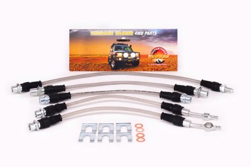 Braided Brake Hose Kit Front Suits Big Brake Kit Ttbbk07