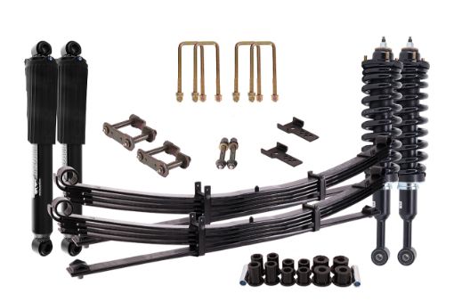 Susp.Kit Inc Fortified Strut Assy & Shocks Springs,Pins,Bush
