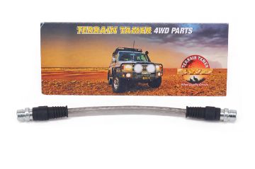 Braided Brake Hose Front Centre L/H +50Mm