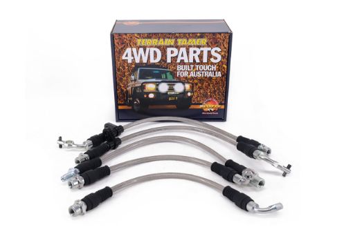 Braided Brake Hose Kit Rear Disc Brake Without Vsc